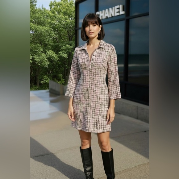 Dresses & Skirts - Pink Tweed Dress